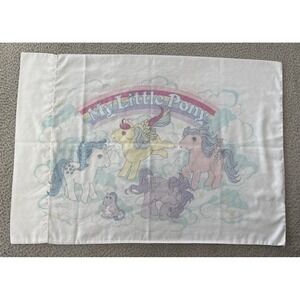 Vintage My Little Pony Pillowcase Standard 1984 Double Sided